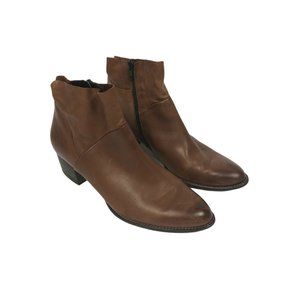 Paul Green Nelly AUS 7.5 US 10 Brown Leather Ankle Boots